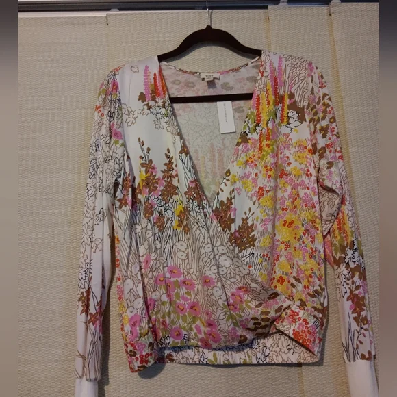 ANTHROPOLOGIE TINY floral top NWT  small - Picture 6 of 11